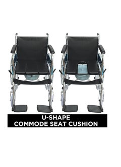 Foldable Chrome Wheelchair with U Cut Commode Cushioned Seat and Toilet Pot - pzsku/Z2F490FDB532A6343E3BBZ/45/_/1728888786/437084eb-d0c4-40ca-9c24-7b8e6fcc596b