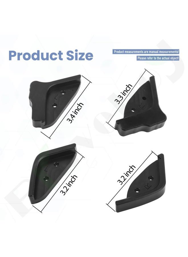 Braveboy Single Stage Snow Blower Protective Slide Skid Shoes Kit Compatible with Ego 21” SNT2112 SNT2114 SNT2110 SNT2100 SNT2101 SNT2102 SNT2102 Snow Blower- with 4 Mounting Screws,Black - Image 2