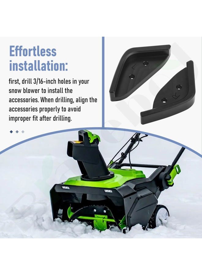 Braveboy Single Stage Snow Blower Protective Slide Skid Shoes Kit Compatible with Ego 21” SNT2112 SNT2114 SNT2110 SNT2100 SNT2101 SNT2102 SNT2102 Snow Blower- with 4 Mounting Screws,Black - Image 5