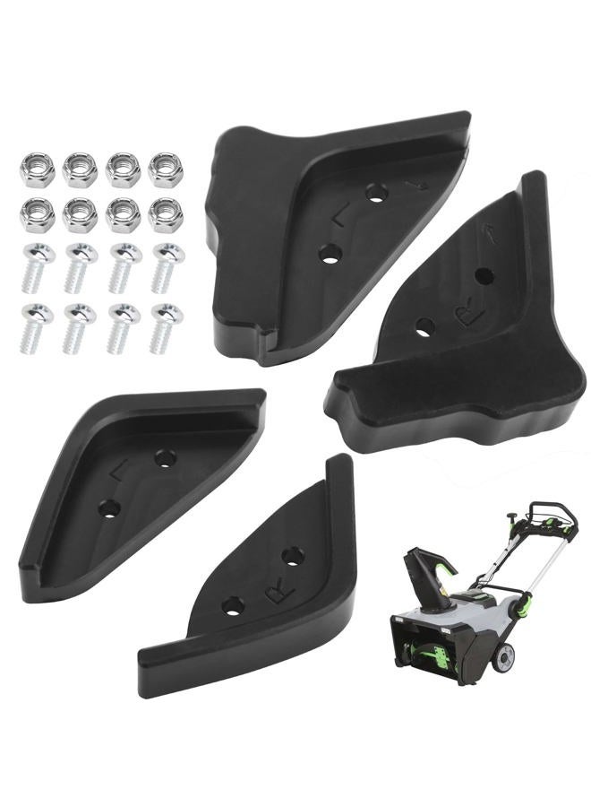 Braveboy Single Stage Snow Blower Protective Slide Skid Shoes Kit Compatible with Ego 21” SNT2112 SNT2114 SNT2110 SNT2100 SNT2101 SNT2102 SNT2102 Snow Blower- with 4 Mounting Screws,Black - Image 1