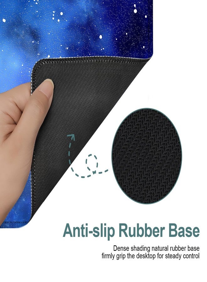 ANNA QUEEN Starry Sky Extended Gaming Mouse Pad 35.4x15.7Inch Large Desk Mat Anti-Slip Rubber Base & Durable Stitched Edges for Gamers Smooth Mouse Writing Surface for Desk Office/Home - Image 4