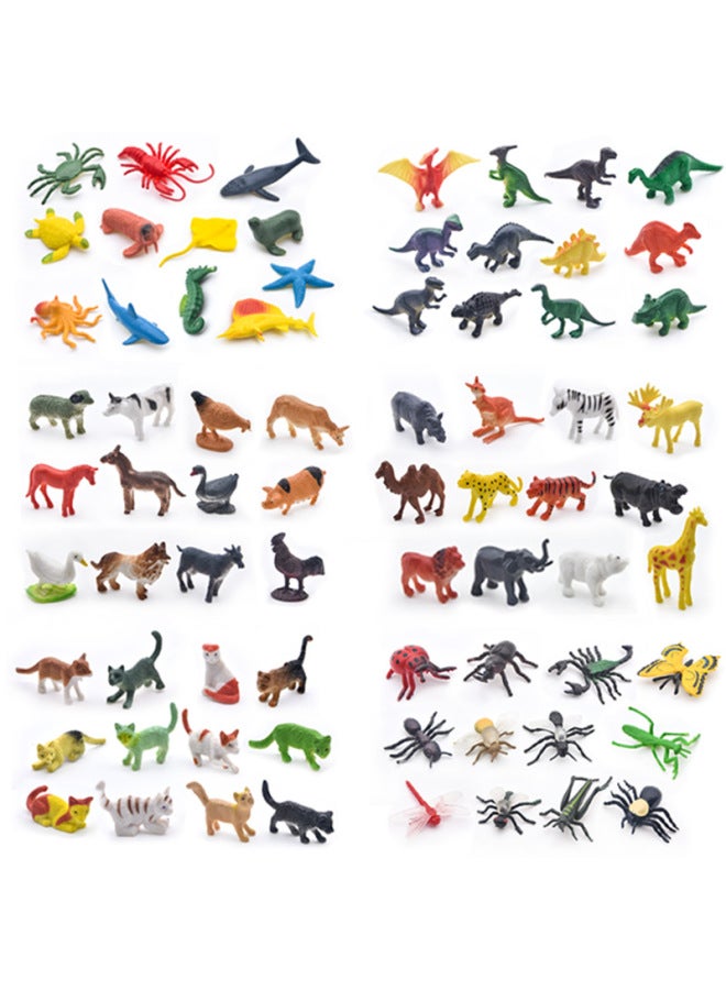 Simulation Wildlife Marine Insect Farm Model Solid Soft Glue Dinosaur Children's Toy Set Wholesale-Color:Solid Insect Model 12 A