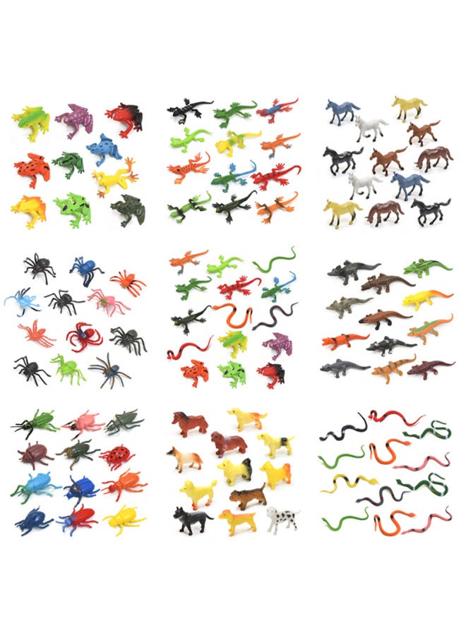 Simulation Wildlife Marine Insect Farm Model Solid Soft Glue Dinosaur Children's Toy Set Wholesale-Color:Solid Insect Model 12 A