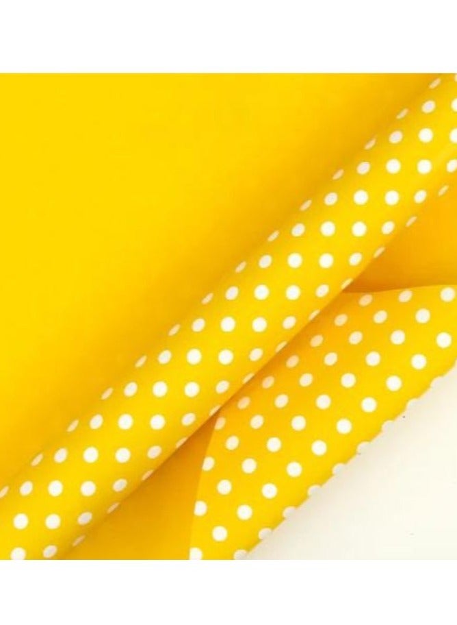 Flamingo Polyster Roll 4 Meter Yellow Wrapping Paper For Gift Packing Pack Of 1 - Image 3