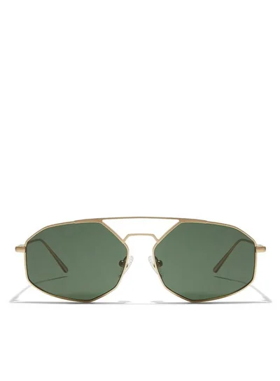 30Sundays POIRET - La French Collection Men Green Sunglasses - Frame Material: Metal - Lens Color: Green- Frame Color: Gold - Full Rim