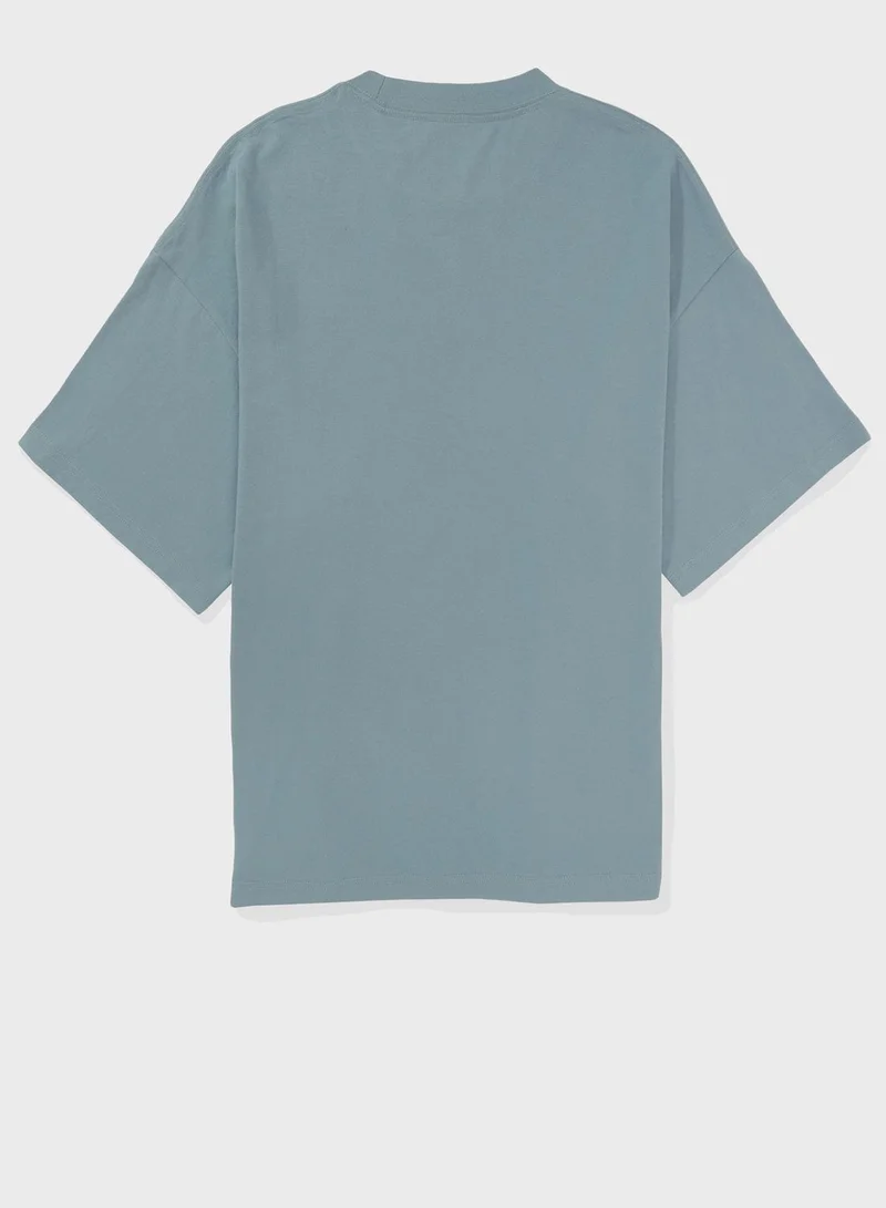 امريكان ايجل Crew Neck Graphic T- Shirt