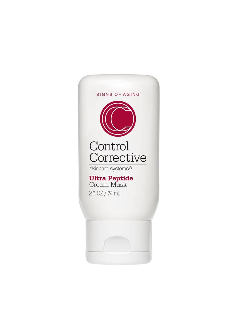 CONTROL CORRECTIVE SKIN CARE SYSTEMS CONTROL CORRECTIVE Ultra Peptide Cream Mask 25 Oz  Advanced Peptide Retinol  Lactic Acid Anti Aging Mask Revitalize Collagen  Elastin Production To Smooth Skin Restores Plumpness  Hydration 