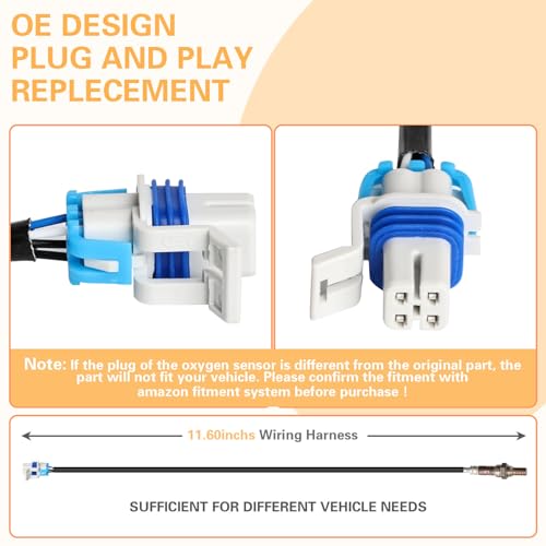 Nifeida 213-4229 Oxygen Sensor Downstream Heated O2 Sensor for Chevrolet Avalanche Silverado Suburban Tahoe GMC Sierra Yukon Cadillac Escalade 2008-2015, Replae#234-4407 12609457 - Image 2