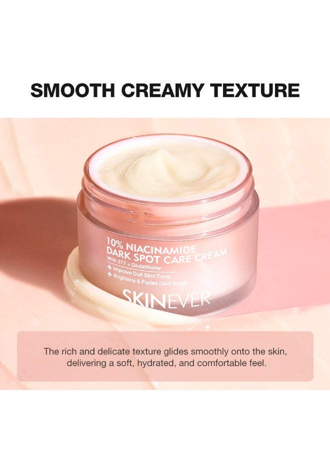 SKINEVER 10% Niacinamide Dark Spot Care Cream – Brightening, Pore Refining & Oil Control Moisturizer - Image 4