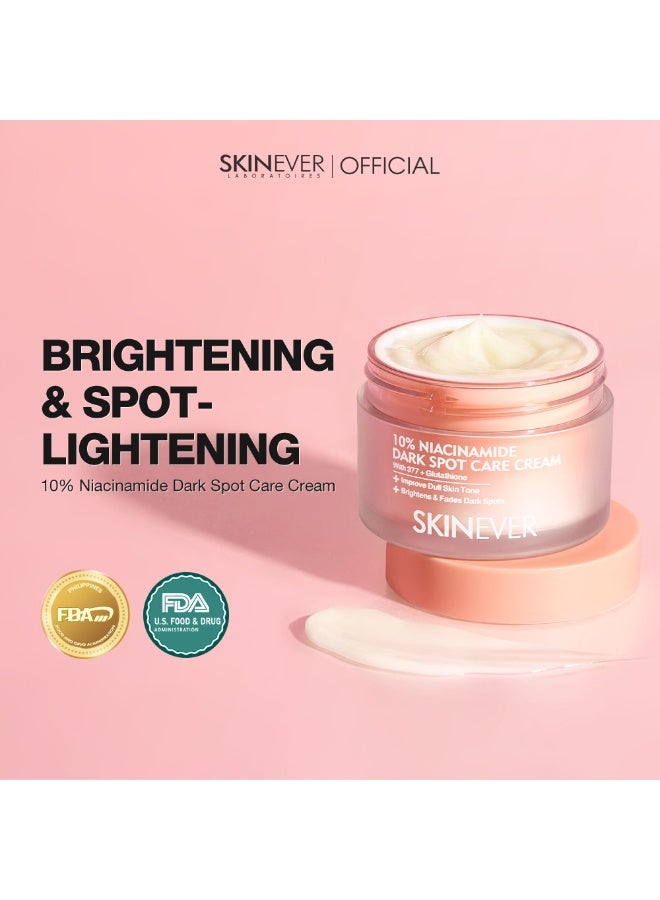 SKINEVER 10% Niacinamide Dark Spot Care Cream – Brightening, Pore Refining & Oil Control Moisturizer - Image 2