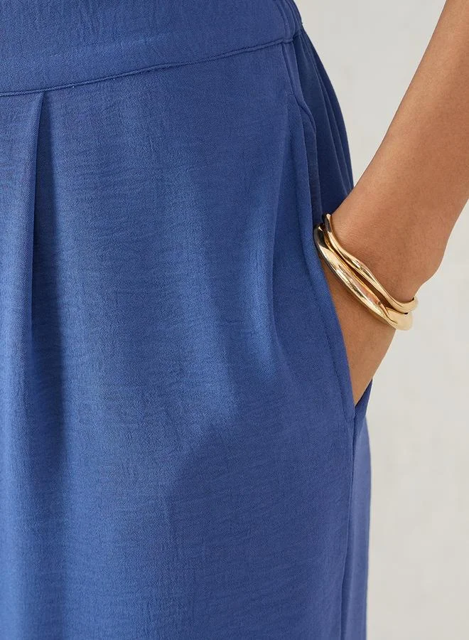 Femmella Femmella High-Low Hem Longline Top and Pants Co-Ords