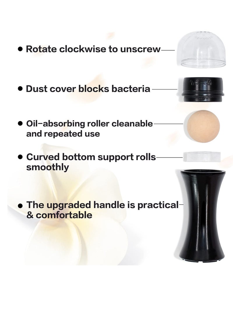 KASTWAVE Volcanic Face Roller, Oil Control On-the-Go, Reusable Facial Skincare Tool, Oily Skin Control, Instant Results Remove Excess Shine Rolling Stone for Face Makeup Oil Absorbing Skin Care Mini Massage - Image 4