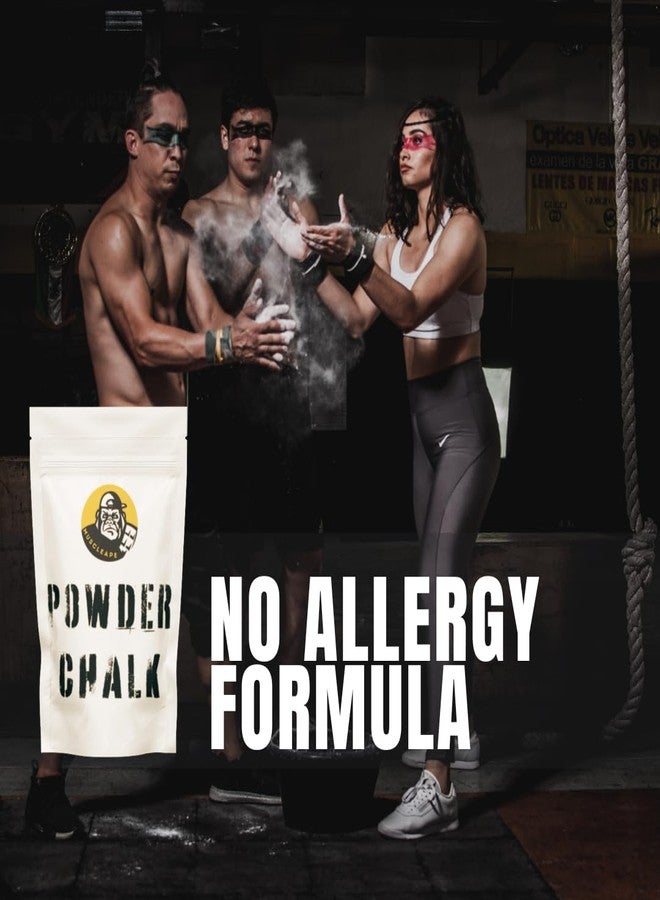 Muscleape Chalk Powder & Strongets Salt Kamikaze. 100gm Premium Non Dust Chalk. Weightlifting, Bodybuilding, Powerlifting and Other Sports. Non Allergic. Makes Your Grip Dry & Strong. - Image 5