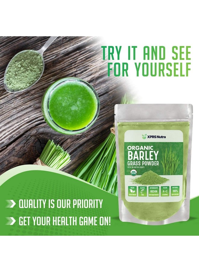XPRS Nutra Organic Barley Grass Powder - 16 Ounce Premium Barley Powder Rich in Antioxidants, Amino Acids and Protein - Barley Green Superfood for Immunity - Image 5
