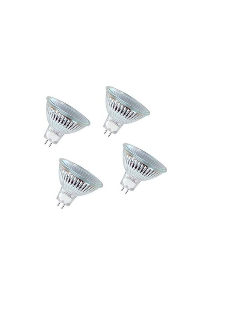 OSRAM Long Lasting Home Decorative And Durable Halogen Reflector Standard Light BulbGU5.3socket, 12 Volt, 50 Watt, 36 DEGREE Beam Angle, Warm White/2800K Pack of 4