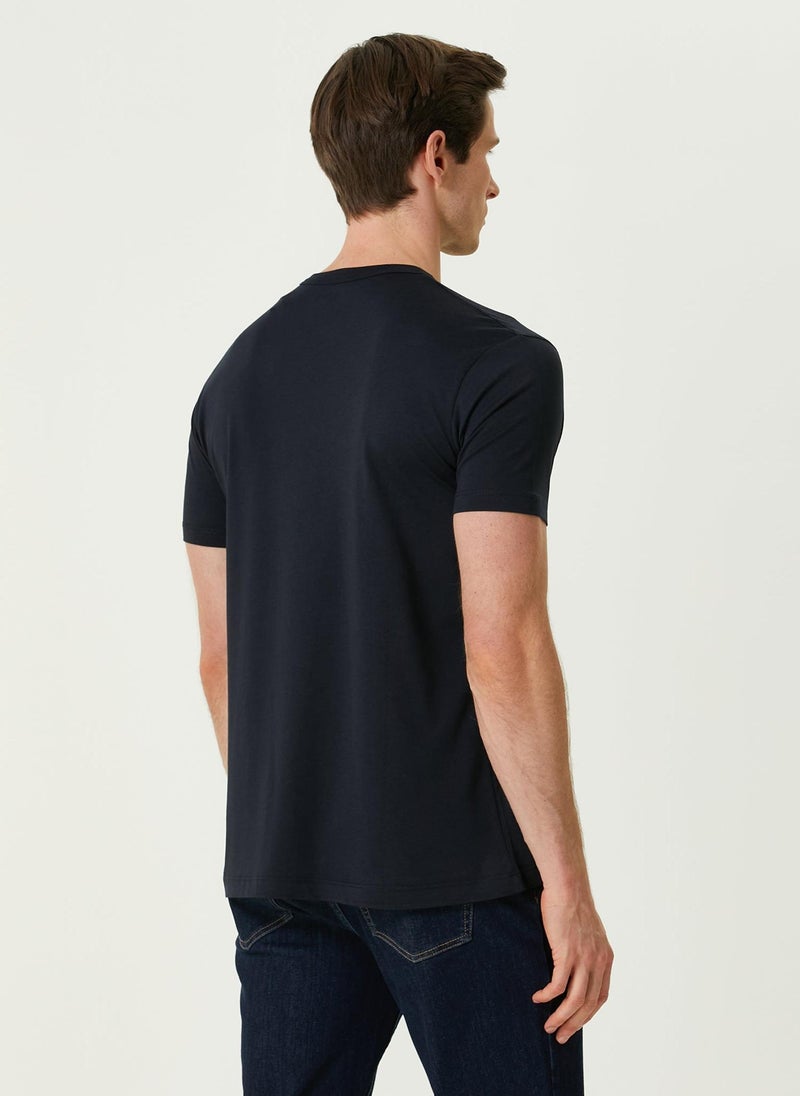 Simpleqloth Bosphorus | Premium Modal Muscle Up Fit T-Shirt – Dark Navy - Image 5