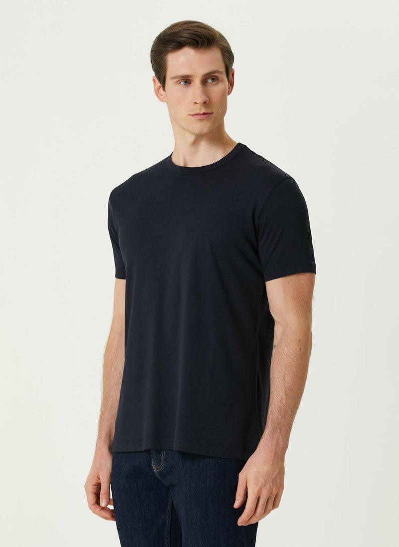 Simpleqloth Bosphorus | Premium Modal Muscle Up Fit T-Shirt – Dark Navy - Image 4