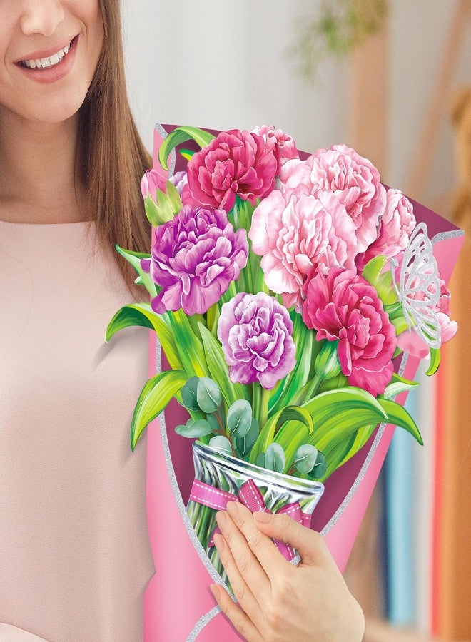 Airpark Pop Up Flower Card, 3D Greeting Card - Pink Carnations - For Mom, Grandma - Ideal for Mother’s Day, Birthday, Appreciation - Image 5