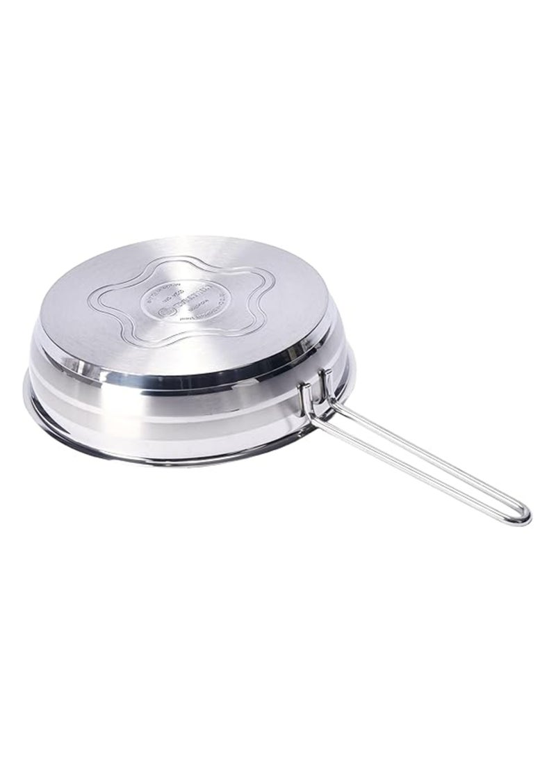 Korkmaz - 11 pieces Korkmaz Estra Stainless steel cookware set Silver - Image 1