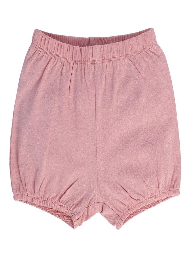 miniklub Baby Round Neck Knee Length Knitted Cotton Pink Color Dress With Bloomer (12-18M) - Image 5