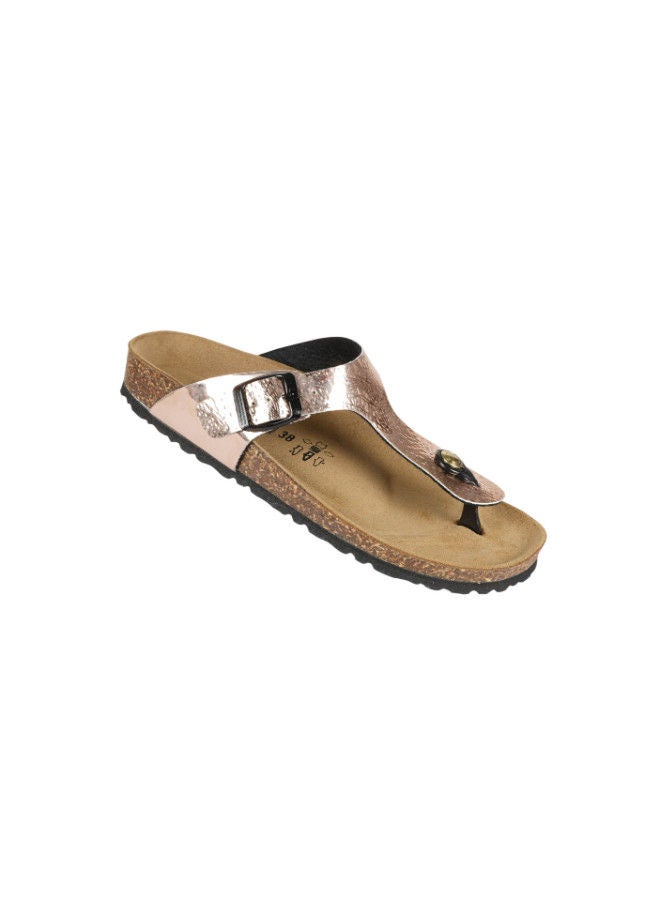Biochic Ladies Slim Thong Sandals 012-462 1830B-Oro - Image 1