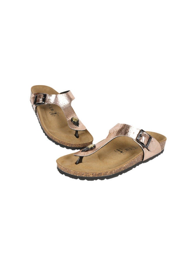Biochic Ladies Slim Thong Sandals 012-462 1830B-Oro - Image 2