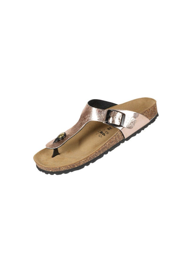 Biochic Ladies Slim Thong Sandals 012-462 1830B-Oro - Image 3