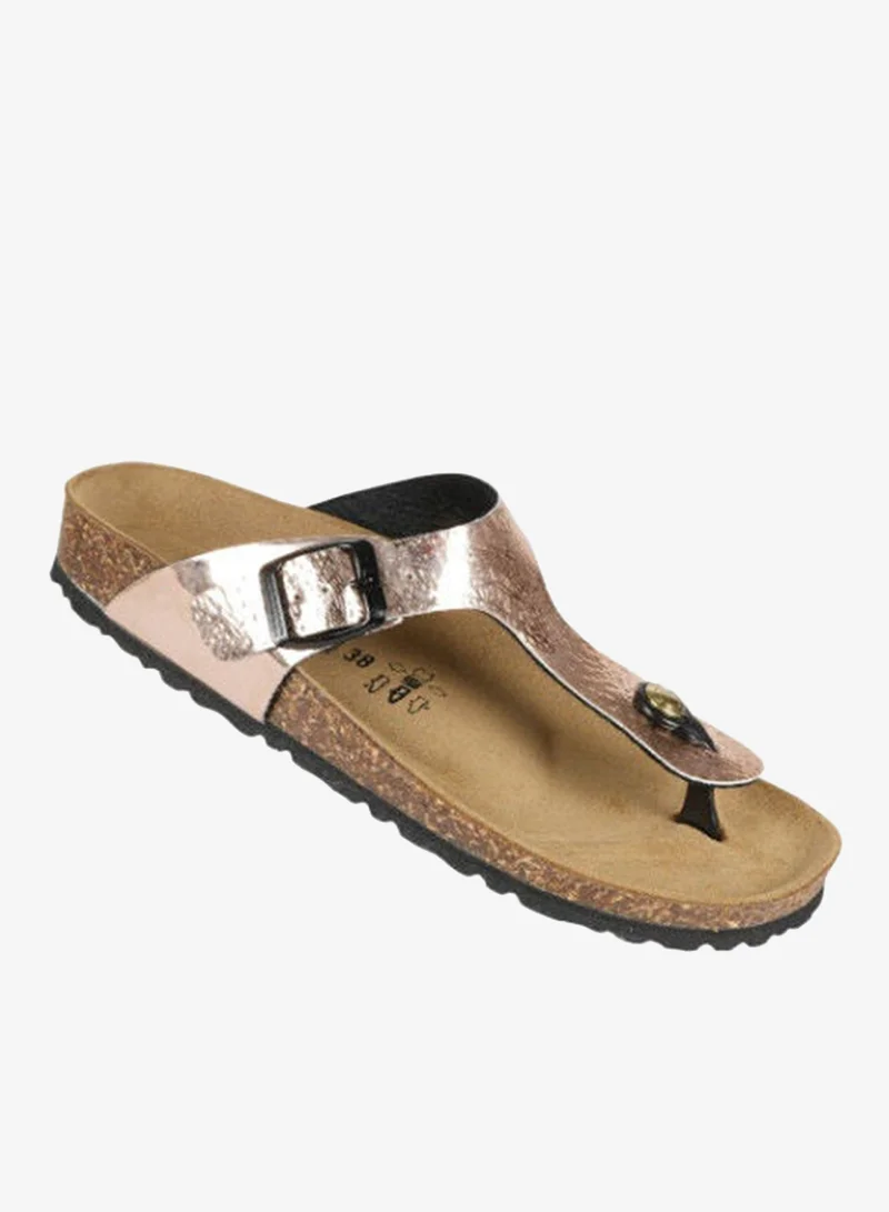 BiOCHIC Biochic Ladies Slim Thong Sandals 012-462 1830B-Oro