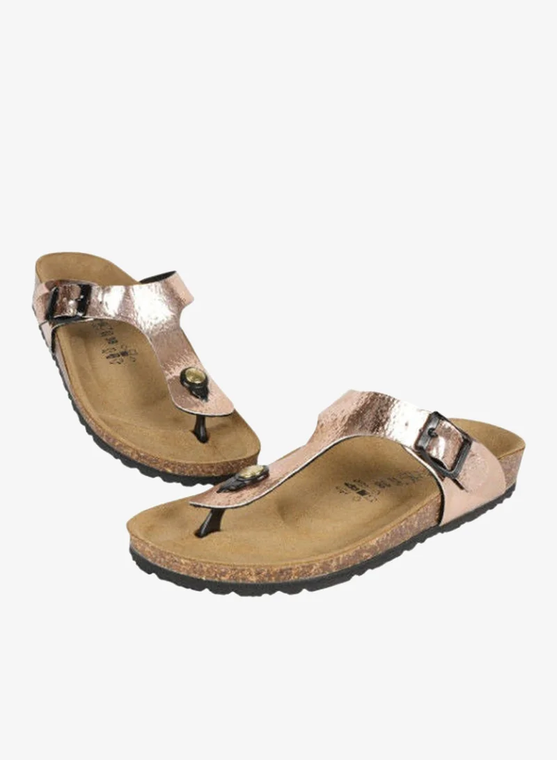 BiOCHIC Biochic Ladies Slim Thong Sandals 012-462 1830B-Oro