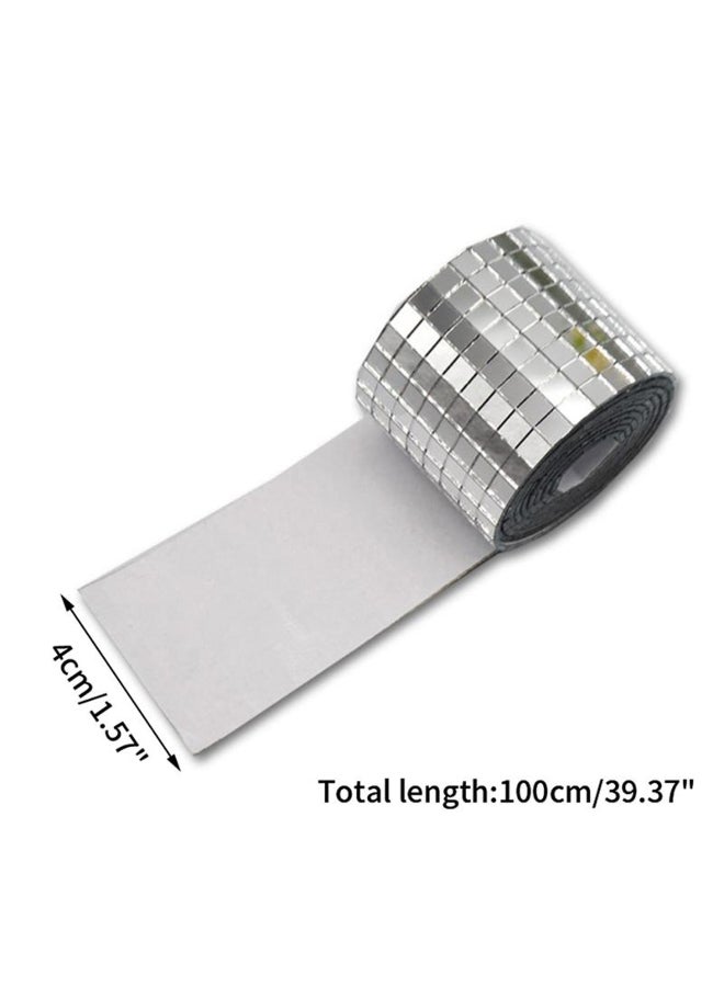 Mirror Mosaic Tiles Stickers Diy Self-Adhesive Mini Square Acrylic Wall Sticker - Image 2