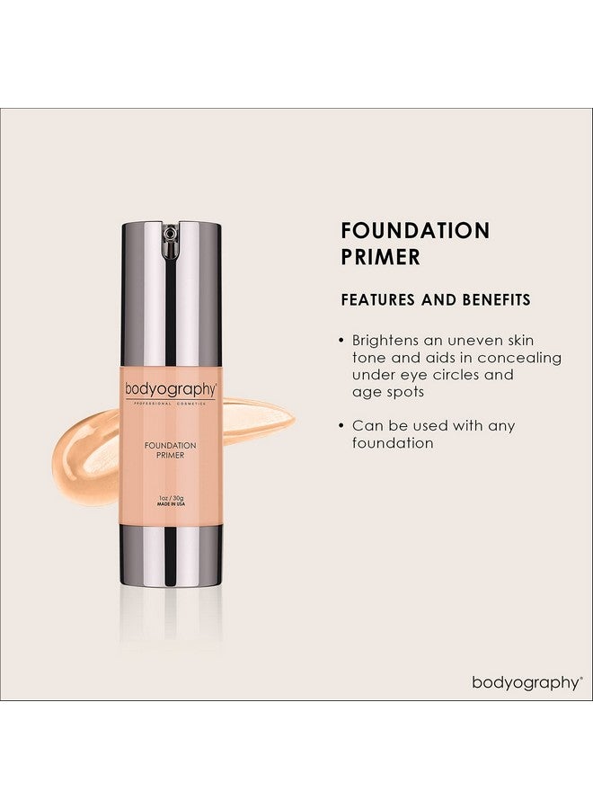 BODYOGRAPHY - Foundation Primer (Neutral): Flawless Anti-Aging Salon Makeup Primer w/Vitamin E, A, Jojoba, Grapeseed Oil | Control Shine | Gluten-Free, Cruelty-Free, 1 oz. - Image 3