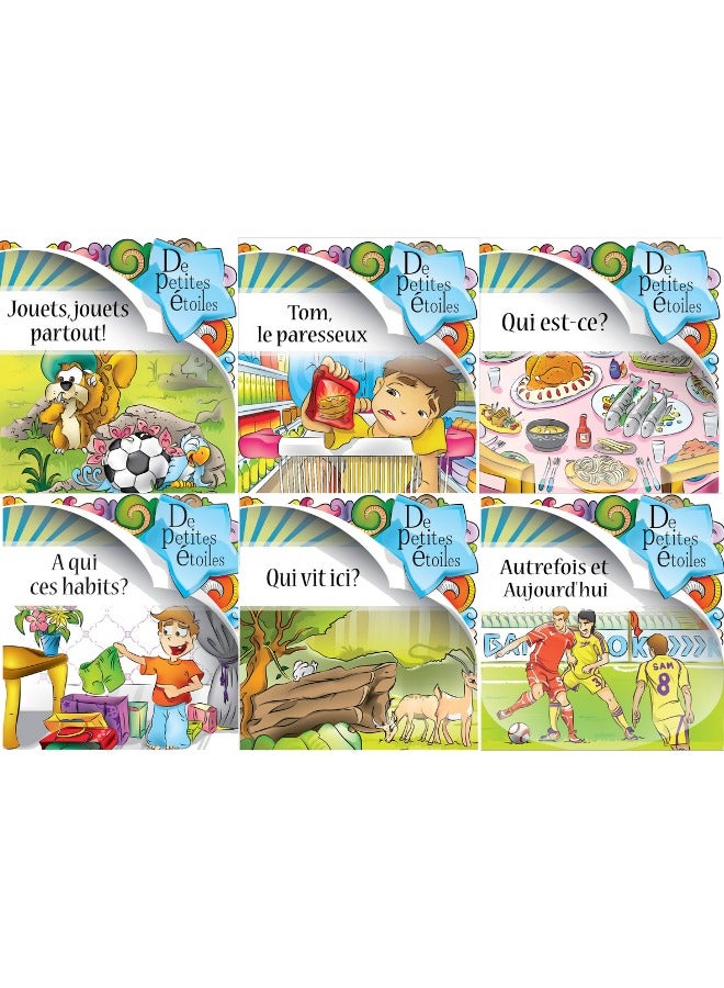 Histoires Interactives en Français pour Enfants de 3 à 5 Ans - Apprendre en S'Amusant: A qui ces habits?; Jouets, jouets partout!; Qui vit ici?; Qui est-ce?; Autrefois et Aujourd'hui; Tom, le paresseux  - Image 1