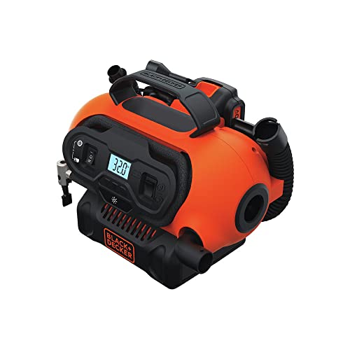 BLACK+DECKER 20V MAX* Inflator, Portable Air Compressor, 3 Modes: Cordless, 120V Corded, and 12V Car Adapter, Air Pump, Battery Sold Separately (BDINF20C) - Image 1