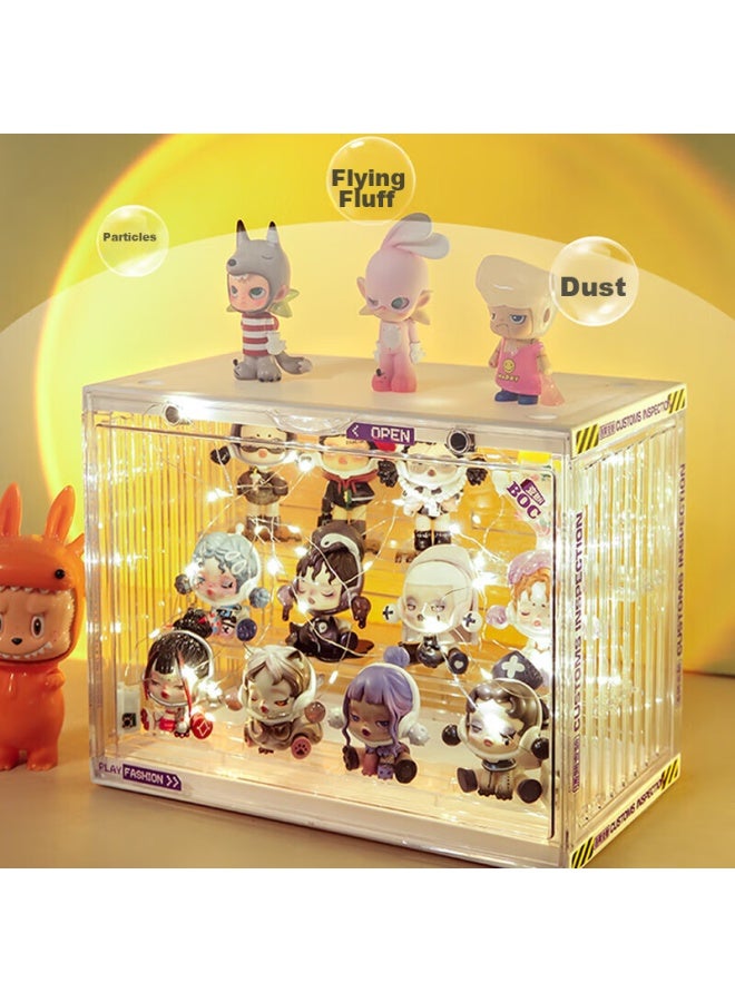 Eachy Acrylic Display Case For Blind Box Storage And Showcase, Transparent White Acrylic Container For Figurines And Collectibles - Image 2