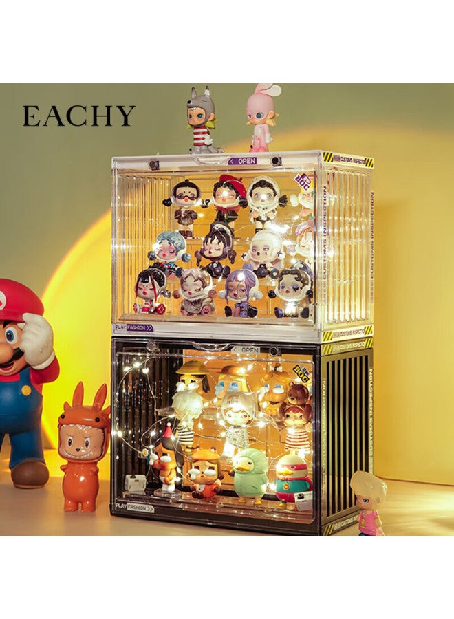 Eachy Acrylic Display Case For Blind Box Storage And Showcase, Transparent White Acrylic Container For Figurines And Collectibles - Image 5