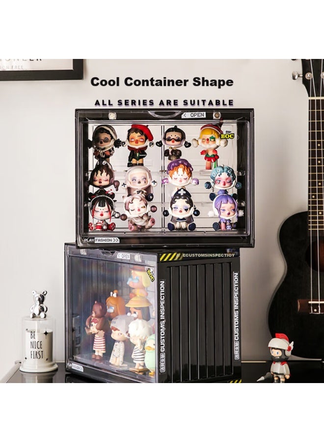 Eachy Acrylic Display Case For Blind Box Storage And Showcase, Transparent White Acrylic Container For Figurines And Collectibles - Image 4