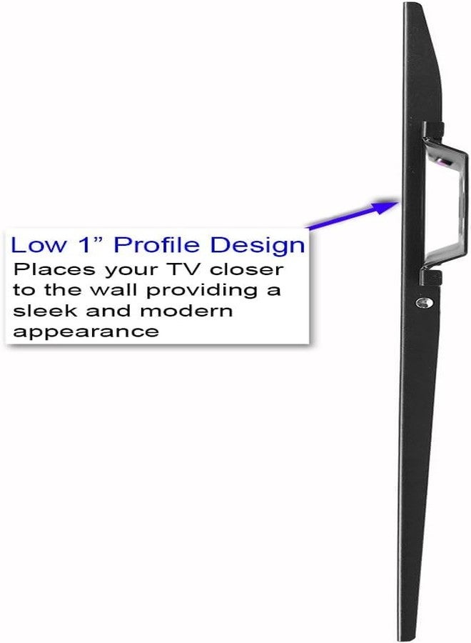 Cheetah Fixed TV Mount for Most 26-60 Inch TVs up to 115lbs VESA 400x400mm, with 10ft HDMI Cable, LED OLED Flat Screen TV Wall Mount Bracket, Fits 16" Studs, Quick Release Lock, Low Profile (3-Pack) - Image 4