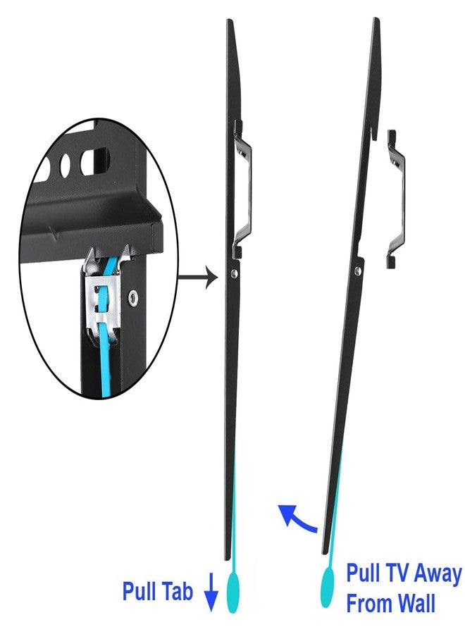 Cheetah Fixed TV Mount for Most 26-60 Inch TVs up to 115lbs VESA 400x400mm, with 10ft HDMI Cable, LED OLED Flat Screen TV Wall Mount Bracket, Fits 16" Studs, Quick Release Lock, Low Profile (3-Pack) - Image 3