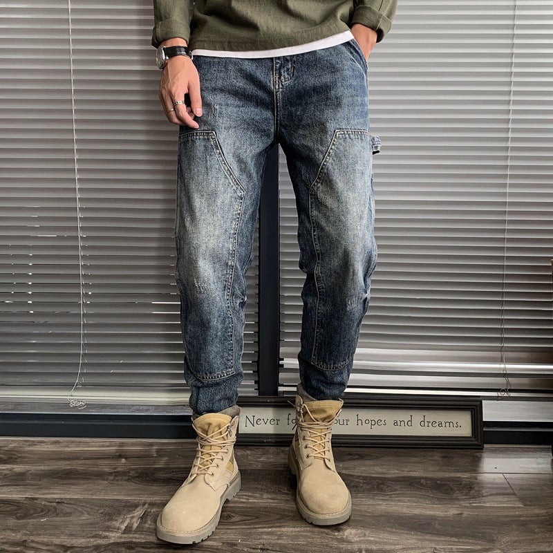 Unisex Classic Denim Jeans Loose Fit Daily Outdoor Wear - Image 4