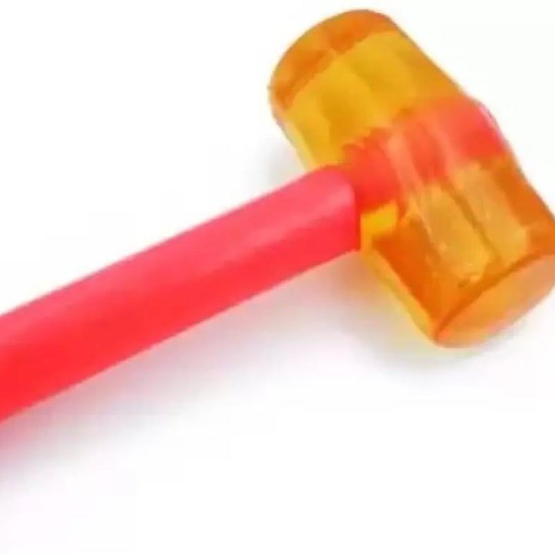 TOOLBUX Rubber Mallet Hammer – 0.4 kg Rubber Round Head Tile Hammer for Home & Professional Use - Image 1