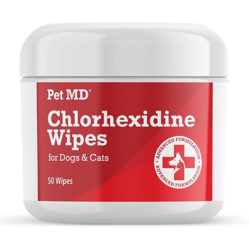 Pet MD مناديل بيطرية MD للتنظيف - مع الألوة للقطط والكلاب - 50 قطعة - Image 1
