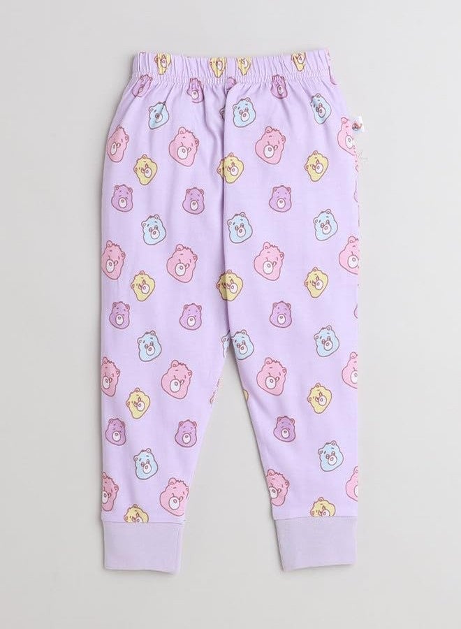 BUMZEE Lavender Girls Full Sleeves T-Shirt & Pyjama Set Age - 6-12 Months (Peb8690C-lvd) - Image 4