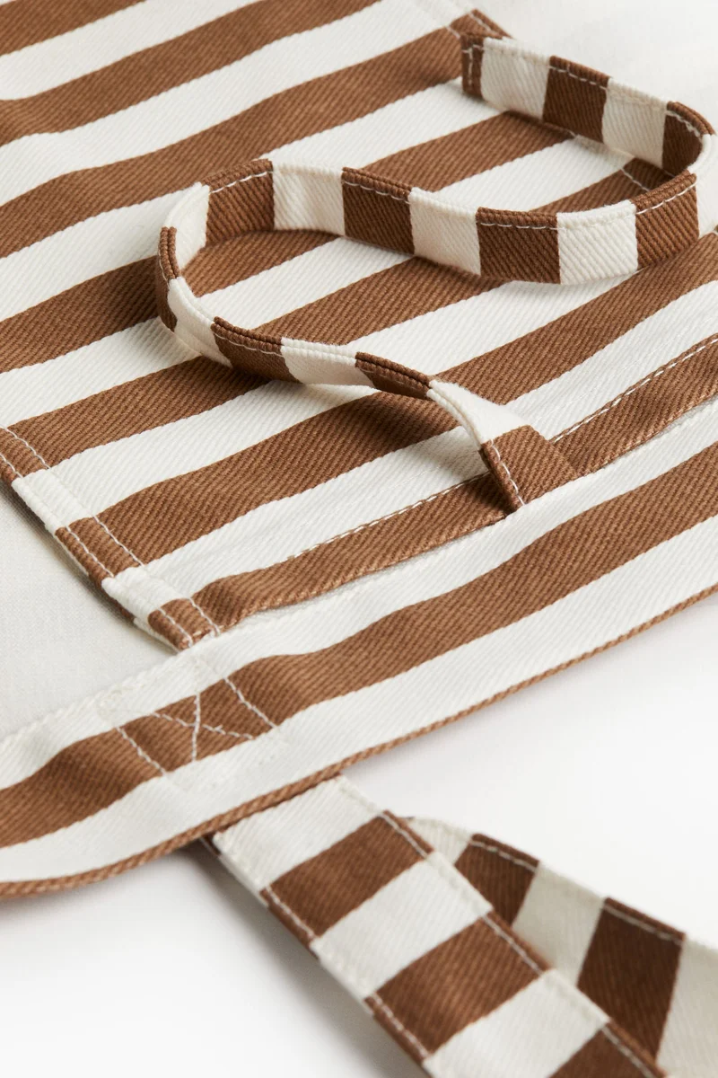 H&M Cotton canvas beach bag