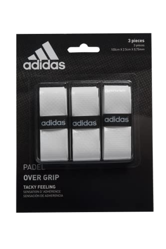 adidas Overgrip Padel Tennis Set, One Size, Unisex - Adult, Padel OV, White, One Size - Image 1
