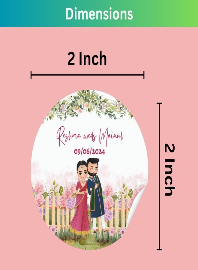 Yellow Nuts Personalized Thank You Return Gift Stickers 60 Pcs 2 Inch Wedding Mehendi Marriage Pack Anniversary Presents Favors Labels - Image 3