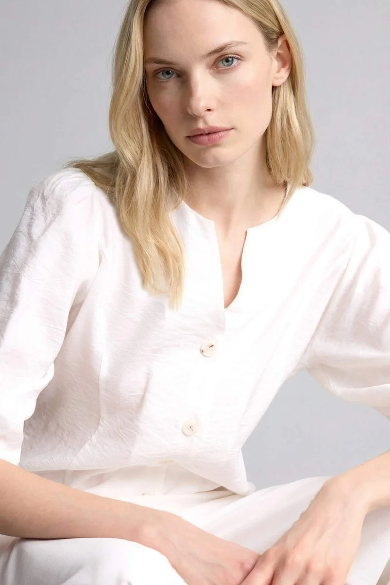 DeFacto Regular Fit Flap Collar Long Sleeve Shirt