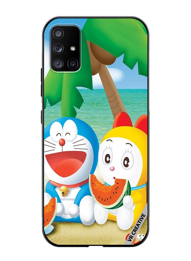 VR CREATIVE Protective Case Cover For Samsung Galaxy A71 5G Doremon And Doremi Design Multicolour - Image 1