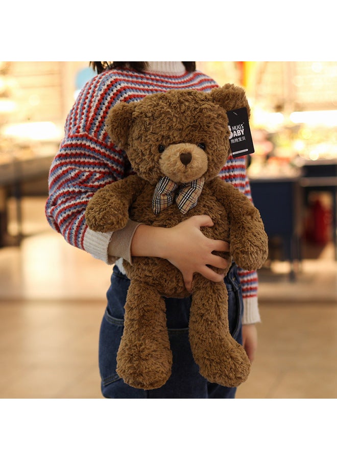 Teddy Bear Doll Hug Bear Plush Toy Bear Doll Bed Sleeping Doll Birthday Gift Girlfriend-Specification:40cm -Colour:Sweater Claire Tote Bag + Rose Bouquet - Image 2
