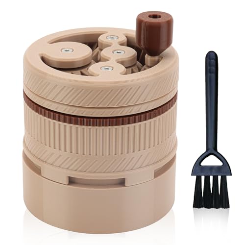 ShanSon WDT Espresso Tool with Brush Base Coffee Powder Distributor Needle WDT Tool for Barista Coffee Bar Espresso Distribution Tool,58mm,Khaki&Brown - Image 1