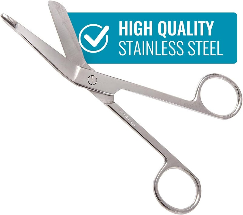 Mabis 1.3cm Stainless Steel Bandage Scissors for Medical and Home Use - Image 4